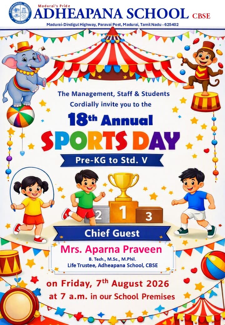 Our little athletes are ready to shine! Join us on 07.08.’26 for the Primary School Annual Sports Day — a celebration of joy, teamwork, and youthful energy!